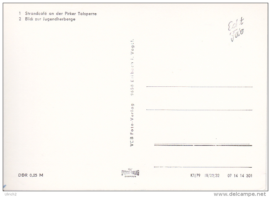 AK Talsperre Pirk  - Mehrbildkarte - Strandcafé Jugendherberge (18160) - Oelsnitz I. Vogtl.