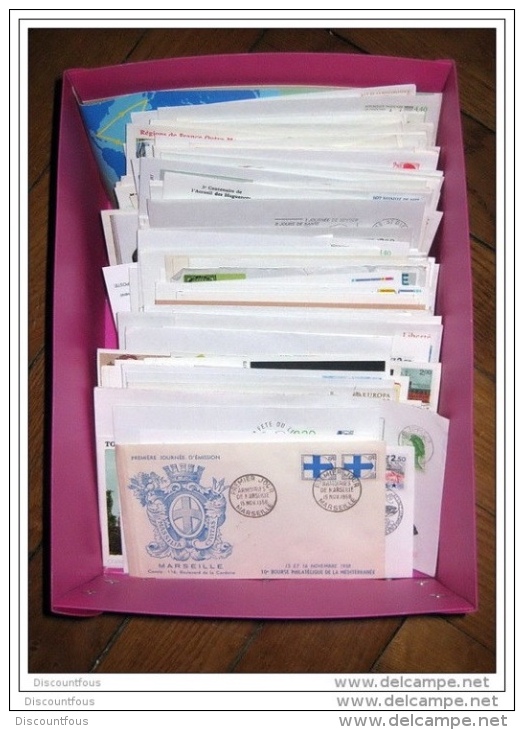 Mise A Prix 1 Euro France 1 Carton De Lettres Fdc Premier Jours ...204 Pieces - Collections (sans Albums)