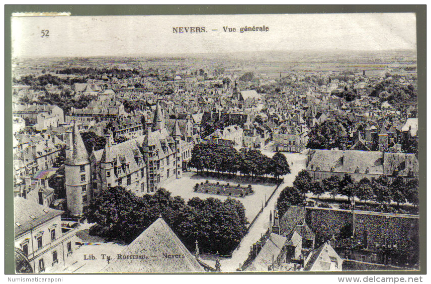NEVERS VUE GENERALE VIAGGIATA 1926 COD.C.026 - Nevers