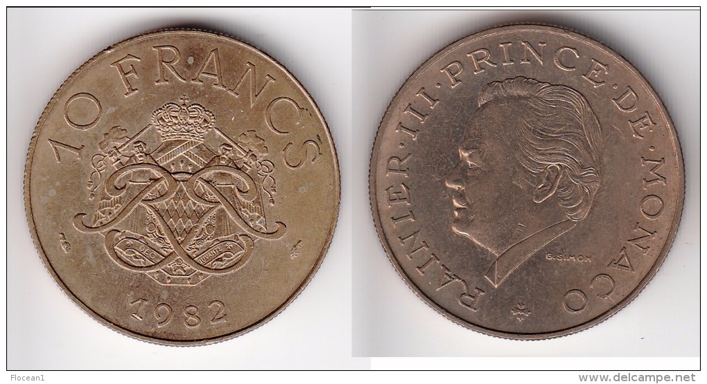 **** MONACO - 10 FRANCS 1982 RAINIER III **** EN ACHAT IMMEDIAT !!! - 1960-2001 Nieuwe Frank