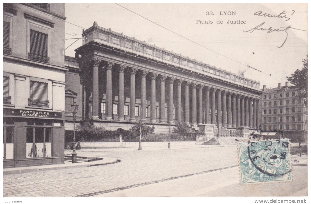 LYON -  PALAIS  DE  JUSTICE - Autres & Non Classés