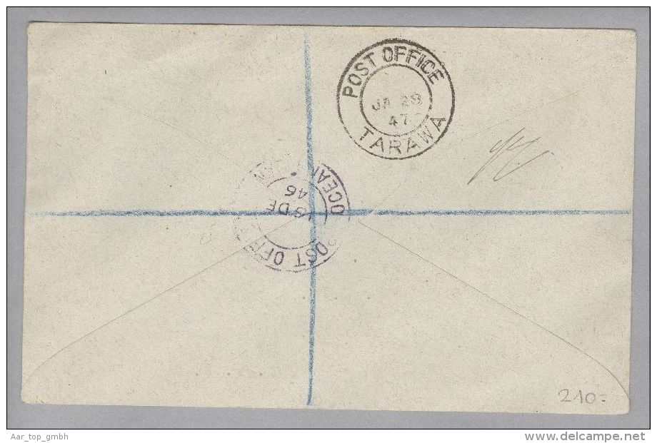 OZ. Kiribati Gilbert + Ellice Island 1946-12-16 Ocean Island Banaba Guano R-FDC - Gilbert- En Ellice-eilanden (...-1979)