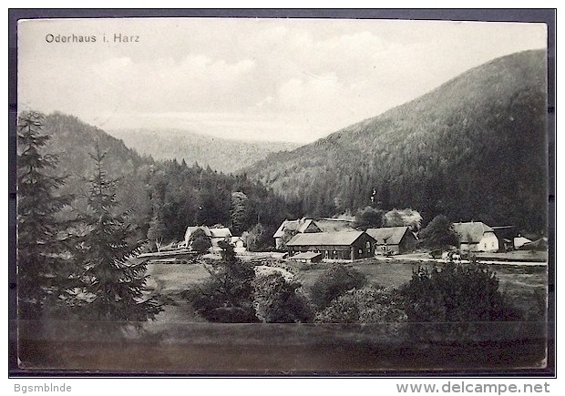 Alte Karte "ODERHAUS Im Harz, Braunlage"  St. Andreasberg 1913 - St. Andreasberg
