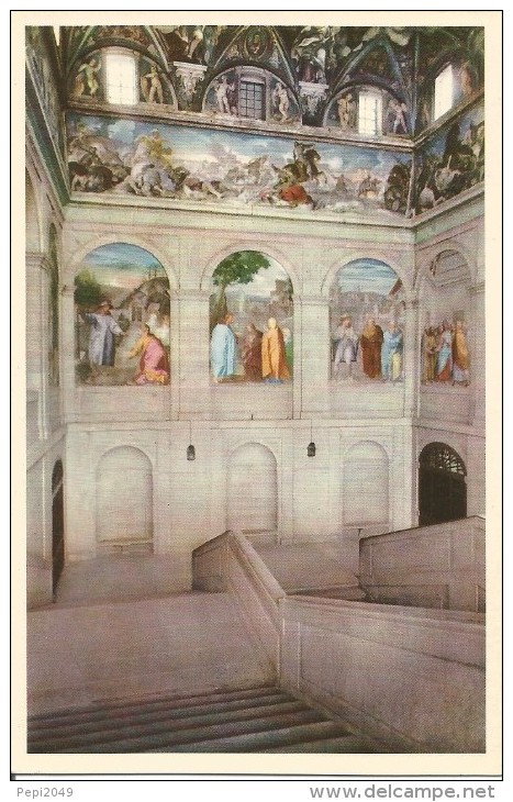 P1447 - POSTAL - MONASTERIO DEL ESCORIAL - ESCALERA ++ - Madrid