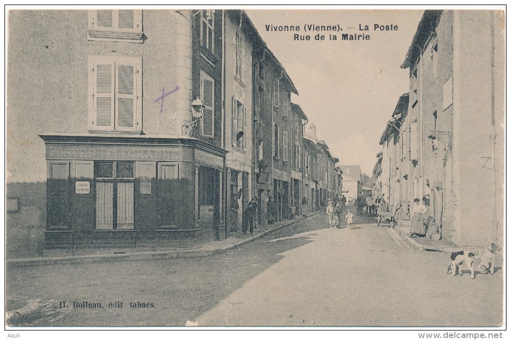 VIVONNE - La Poste , Rue De La Mairie - Carte En L'état - Vivonne