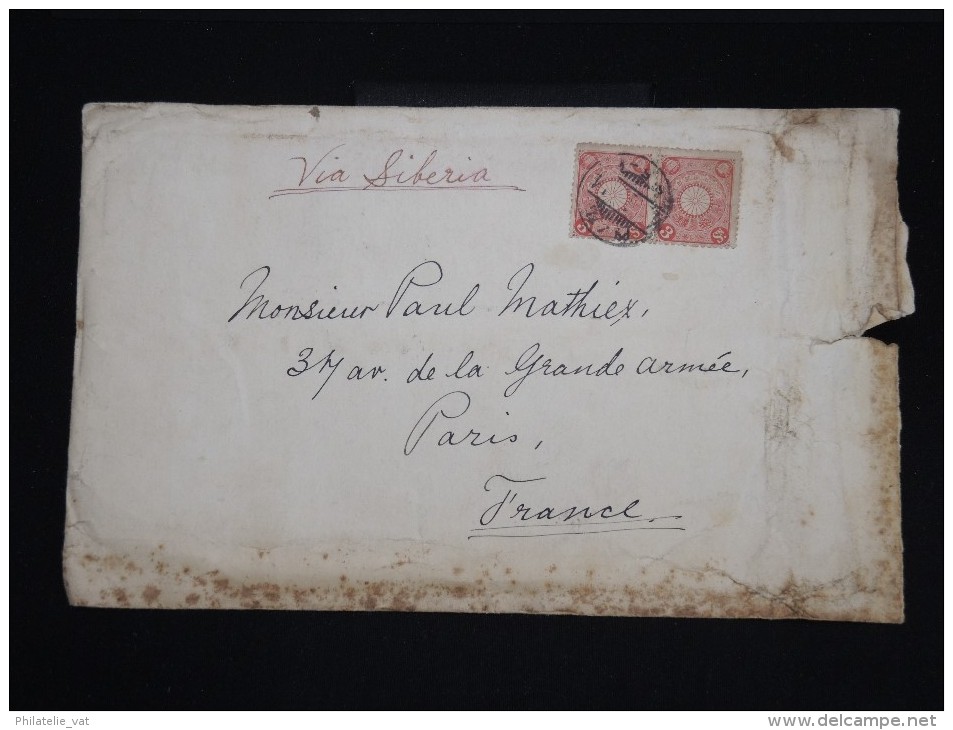 JAPON - Enveloppe Pour La France  Via Sibérie - à Voir - Lot P9365 - Storia Postale