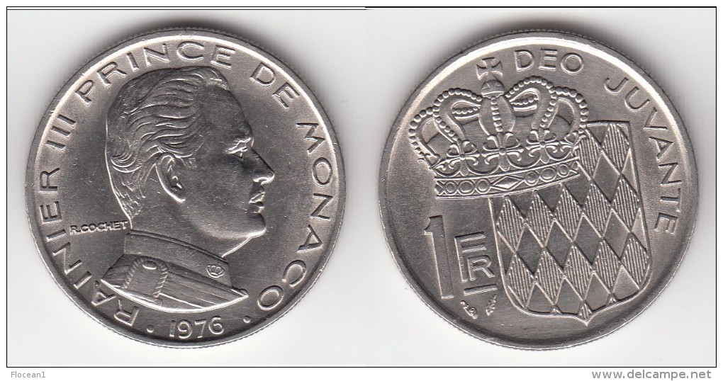 **** MONACO - 1 FRANC 1976 RAINIER III  **** EN ACHAT IMMEDIAT !!! - 1960-2001 Francos Nuevos