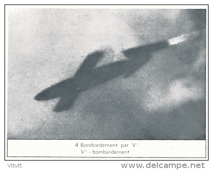 Image, Histoire, Seconde Guerre Mondiale : Bombardement Par V1 (n° 4), Légende Français-Flamand - Histoire