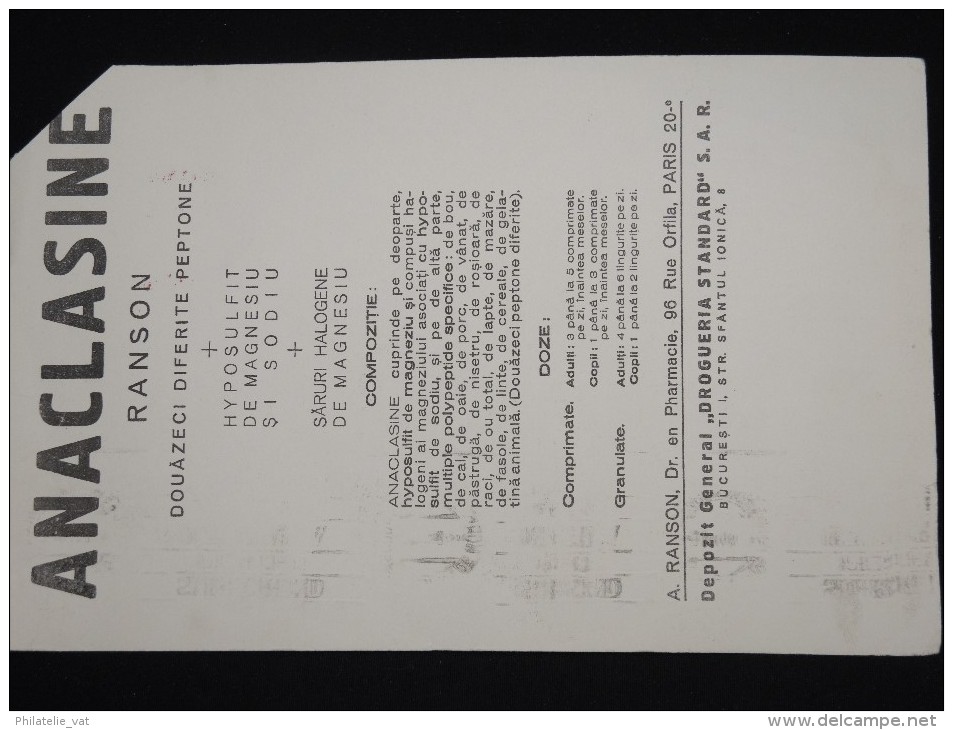 ROUMANIE - Carte Médicale Pour Craiova En 1940 - à Voir - Lot P9368 - Lettres & Documents