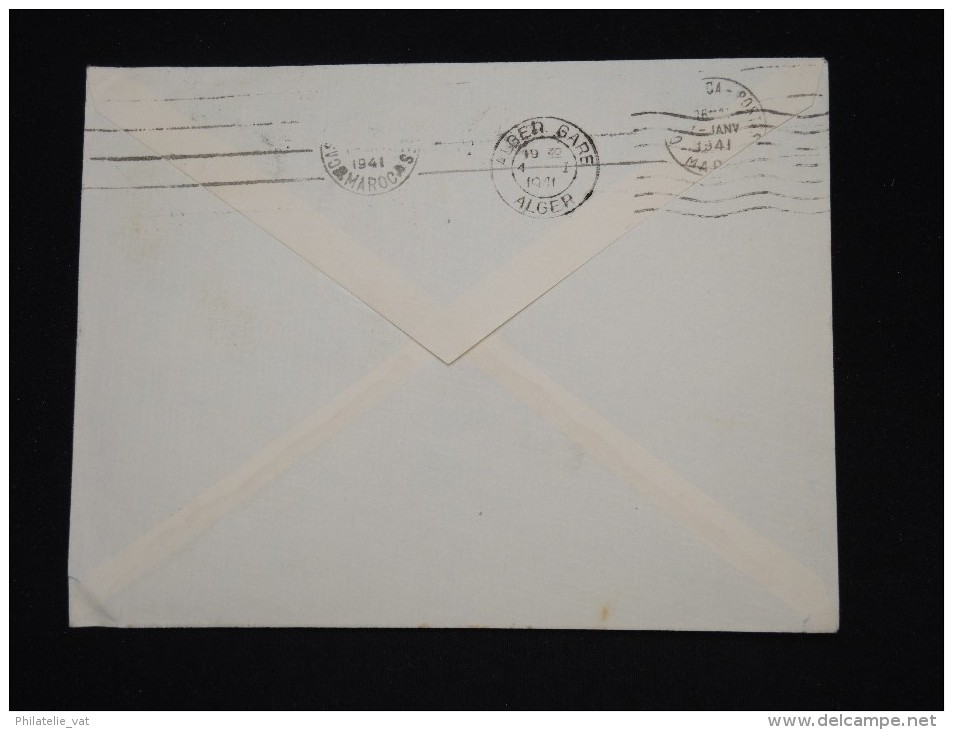 SOUDAN - Enveloppe De Bamako Pour Casablanca En 1941 Via Alger - Aff. Plaisant - à Voir - Lot P9374 - Lettres & Documents