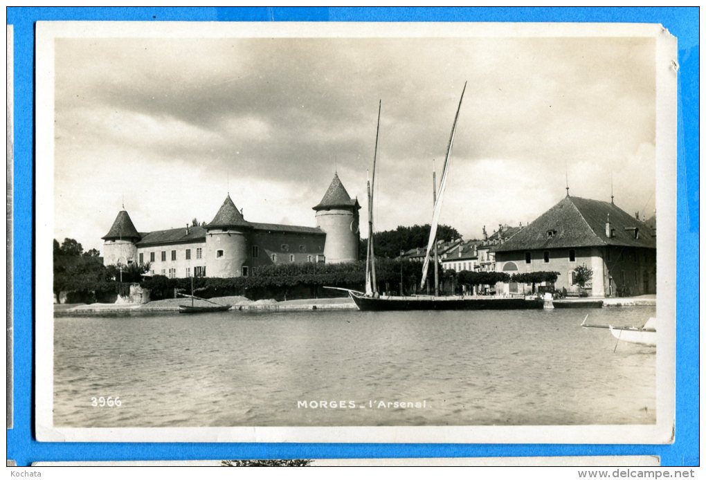 GGE071, Morges, L'Arsenal Militaire, Bateau, Barque, 3966, Non Circulée - Morges