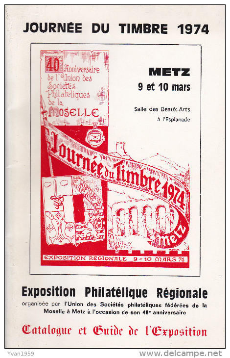 Metz Guide Exposition Philatelique 1974 - Autres & Non Classés