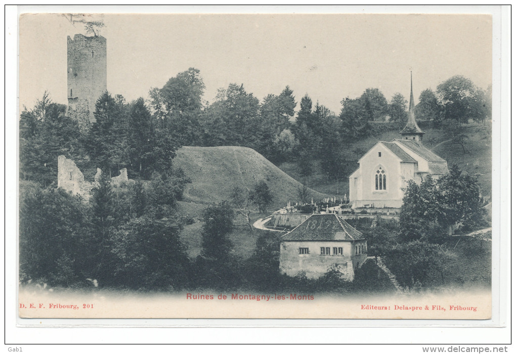 Suisse -- Ruines De  Montagny  - Les - Monts - Montagny