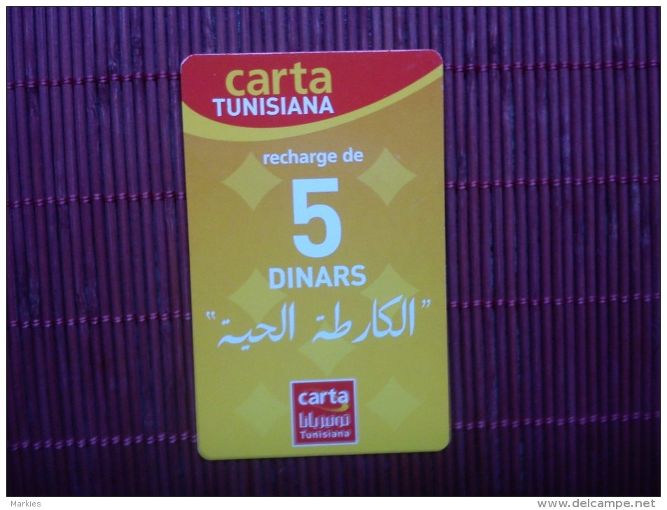 Prepaidcard Tunisia - Tunesië