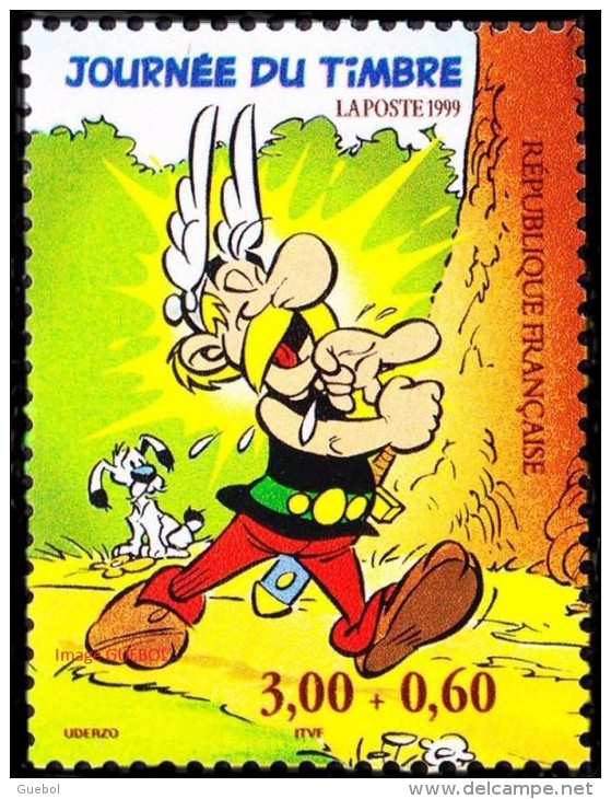 France Philatélie N° 3228 ** Journée Du Timbre - Astérix Le Gaulois Surtaxé - Tag Der Briefmarke