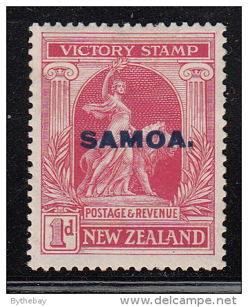 Samoa MH Scott #137 SG #144 Samoa Overprint On NZ 1p Victory Issue - Samoa