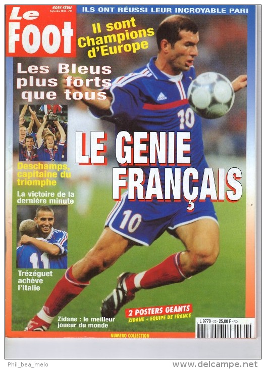 MAGAZINE FOOT - LE FOOT HORS-SERIE SEPTEMBRE 2000 N° 23 - SPECIAL FRANCE CHAMPIONNE DE L' EURO 2000 - ETAT NEUF - Books