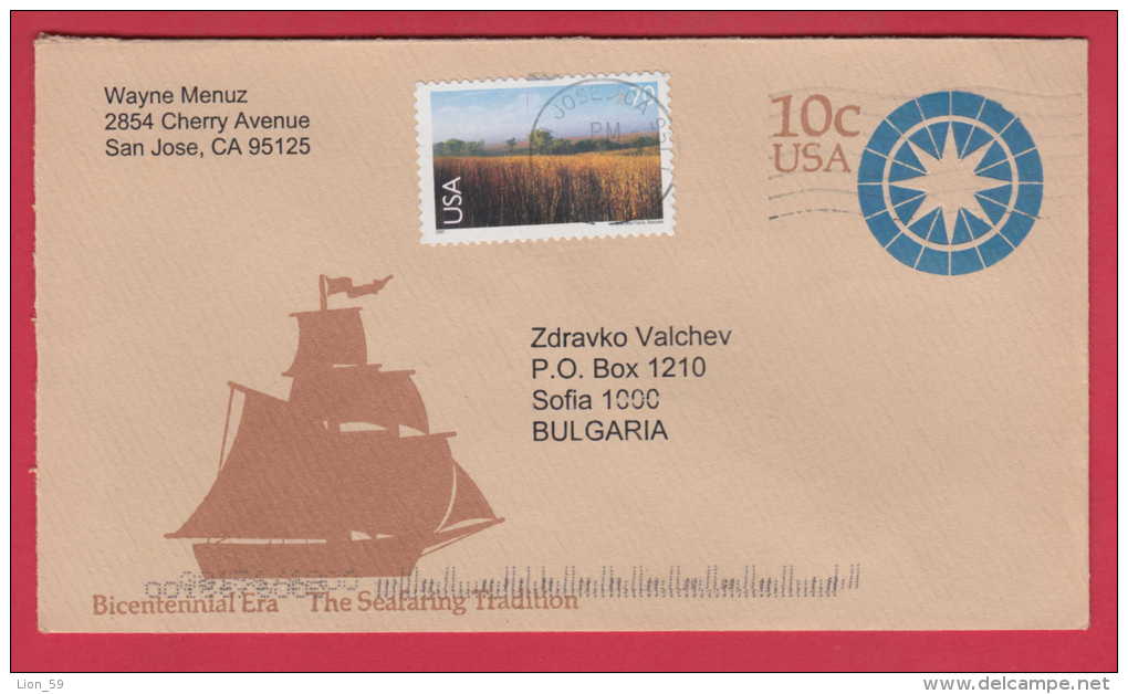 182308 / 2002 -  10 C. + 70 C. - BICENTENNIAL ERA , THE SEAFARING TRADITION , Stationery Entier , United States - 2001-10