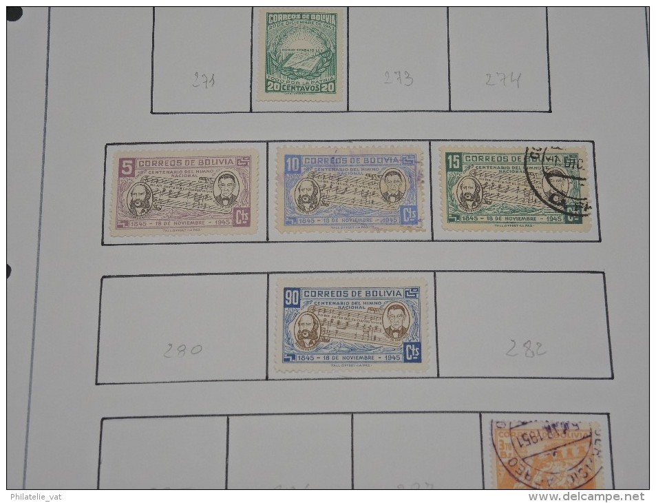 BOLIVIE - Petite collection à étudier - Petit prix - A voir - Lot n° 9364