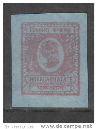 INDARGARH State India  1A  Revenue Type 14 K&M 141 # 86317  Inde Indien Fiscaux Fiscal Revenue - Sonstige & Ohne Zuordnung