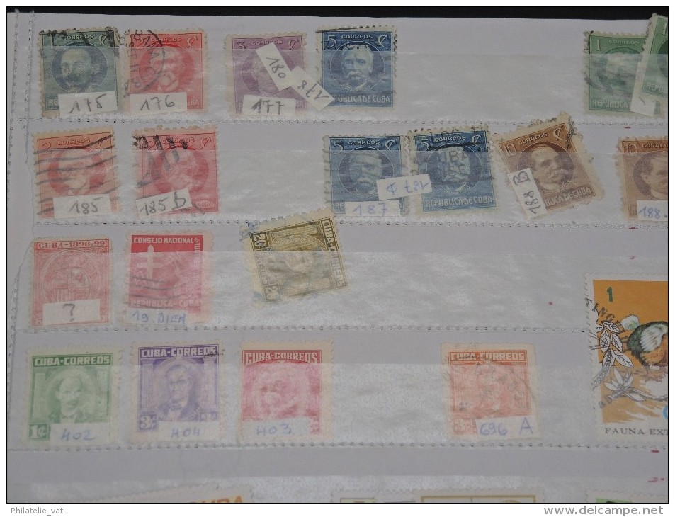 CUBA - Petite collection à étudier - Petit prix - A voir - Lot n° 9372