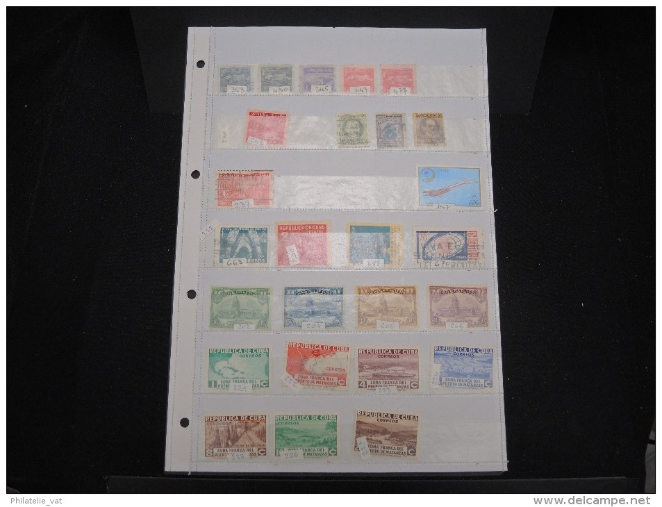 CUBA - Petite collection à étudier - Petit prix - A voir - Lot n° 9372