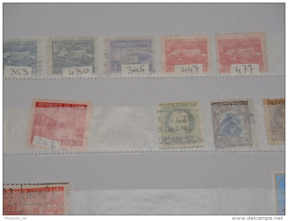 CUBA - Petite collection à étudier - Petit prix - A voir - Lot n° 9372