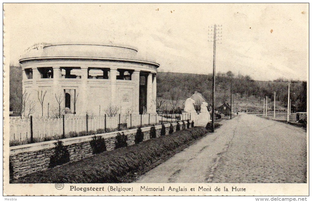 CPA  -  PLOEGSTEERT  ( Belgique)  Mémorial Anglais Et Mont De La Hutte - Altri & Non Classificati