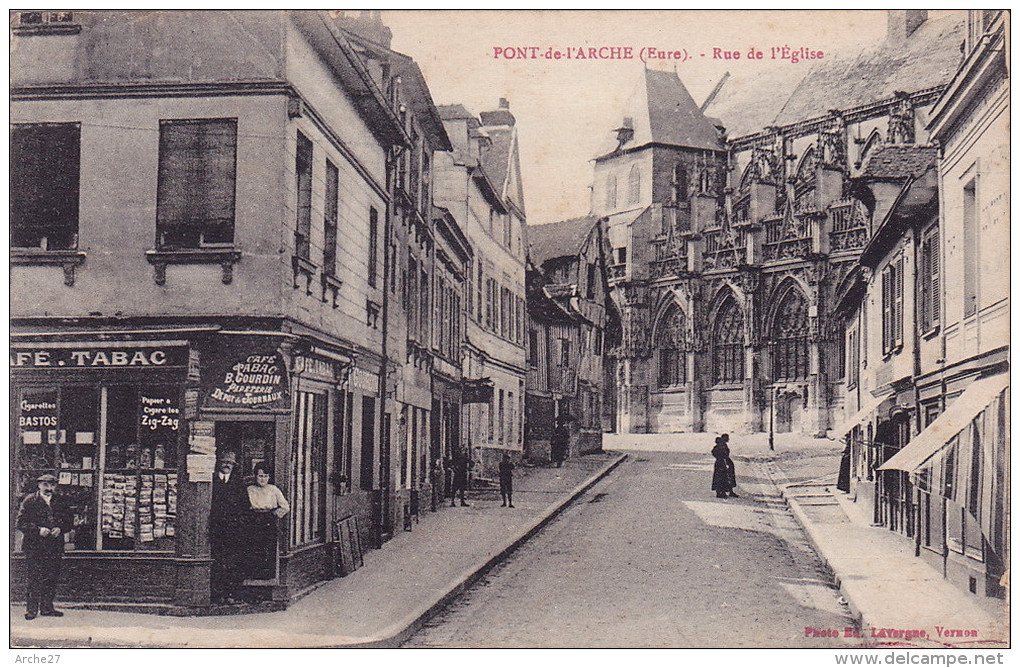 CPA - 27 - PONT De L'ARCHE - Rue De L'église - Pont-de-l'Arche
