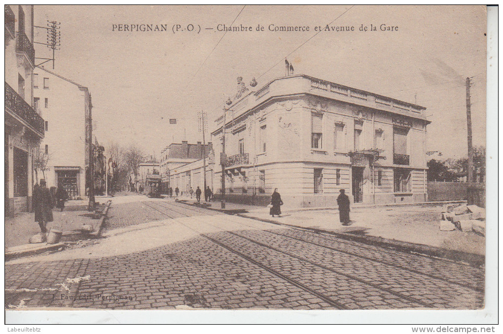 PERPIGNAN - Chambre De Commerce Et Avenue De La Gare  PRIX FIXE - Perpignan