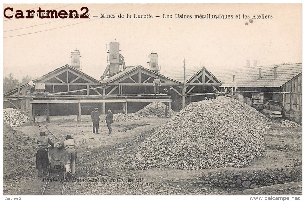 LE GENEST MINES DE LA LUCETTE LES USINES METALLURGIQUES ET LES ATELIERS 53 MAYENNE - Le Genest Saint Isle