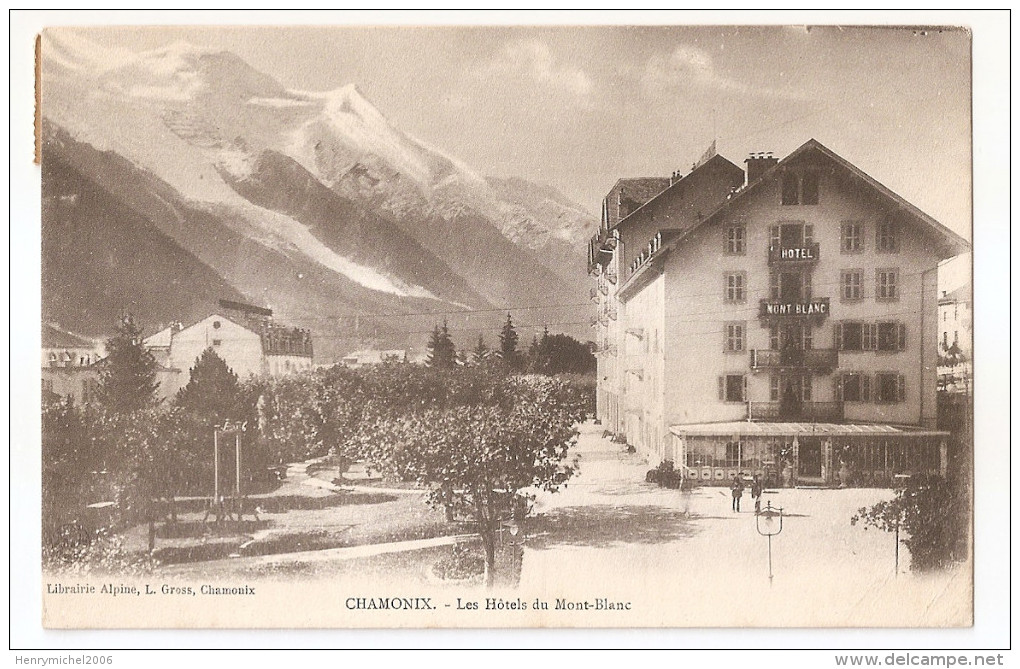 Haute Savoie - 74 - Chamonix Les Hotels Du Mont Blanc En 1905 - Chamonix-Mont-Blanc