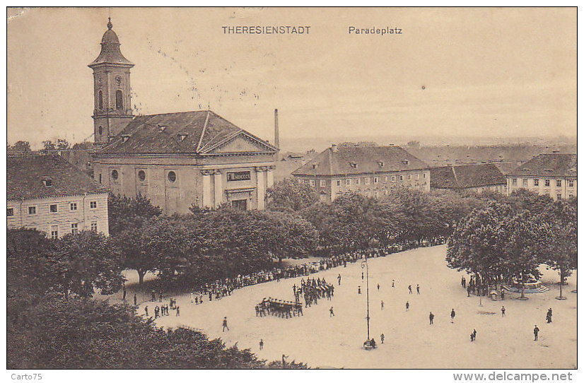 République Tchèque - Theresienstadt - Terezin - Paradeplatz - Militaria - Postmarked 1914 - Tchéquie