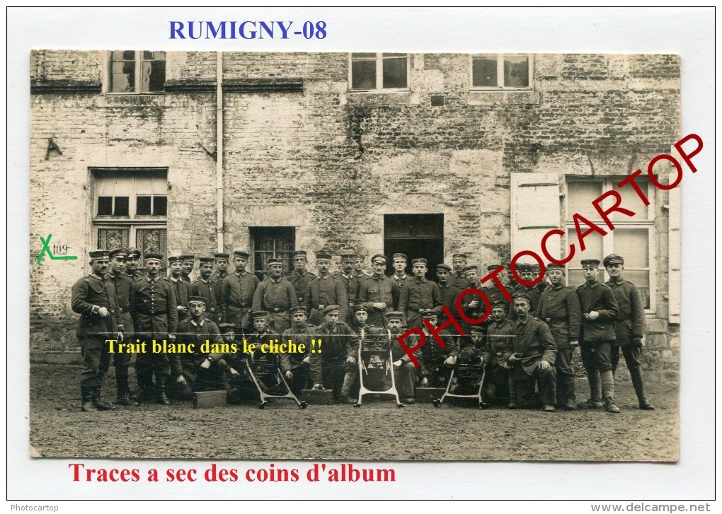 RUMIGNY-Mitrailleuses-CARTE PHOTO Allemande-Guerre14-18-1WK-Militaria-Frankreich-France-08- - Sonstige & Ohne Zuordnung