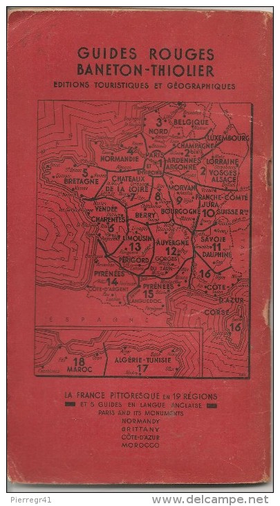 GUIDE-TOURISTIQUE-1950-GUIDES ROUGES-BANETON-THIOLIER-N°3-NORD-BELGIQUE-PLAGE-BE EXT-INT TBE - Michelin (guides)