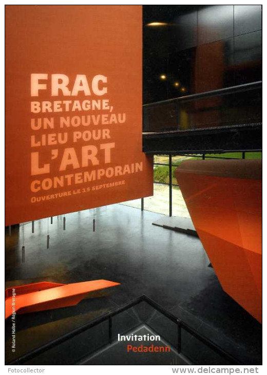 Invitation à L'inauguration Du FRAC Bretagne + Carton Rectificatif - Inaugurazioni
