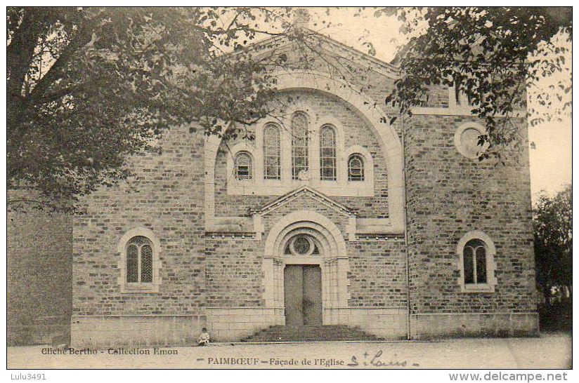 CPA - PAIMBOEUF (44) - Façade De L'Eglise Saint-Louis - Paimboeuf