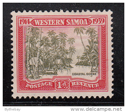 Western Samoa MH Scott #181 SG #195 1p Samoan Coastal Village - Samoa