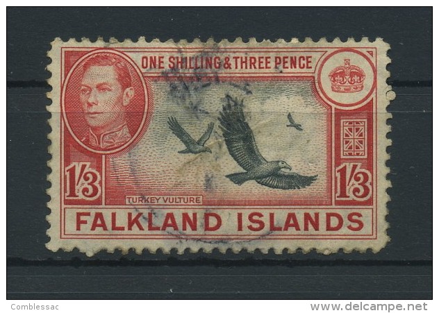 FALKLAND  ISLANDS   1938    1/3  Black  And  Carmine  Red     USED - Falkland Islands