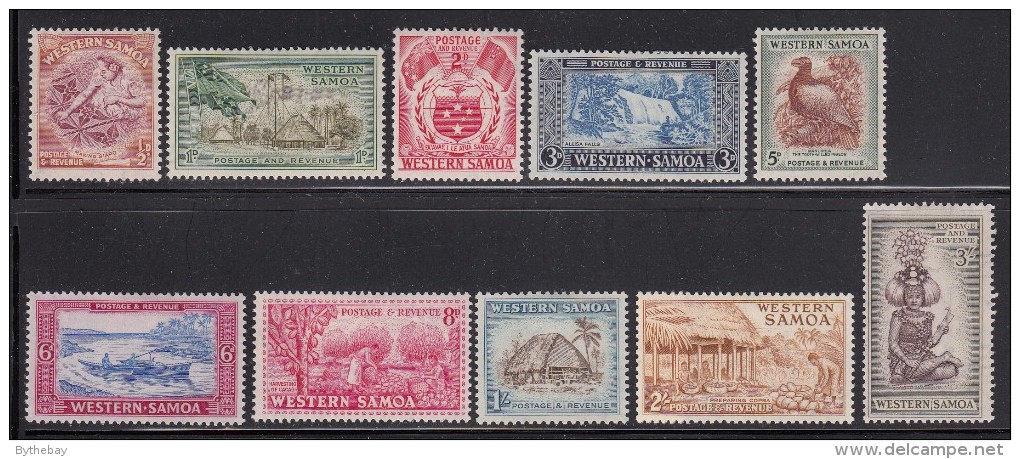 Western Samoa MH Scott #203-#212 SG #219-#228 Set Of 10 Scenics - Samoa