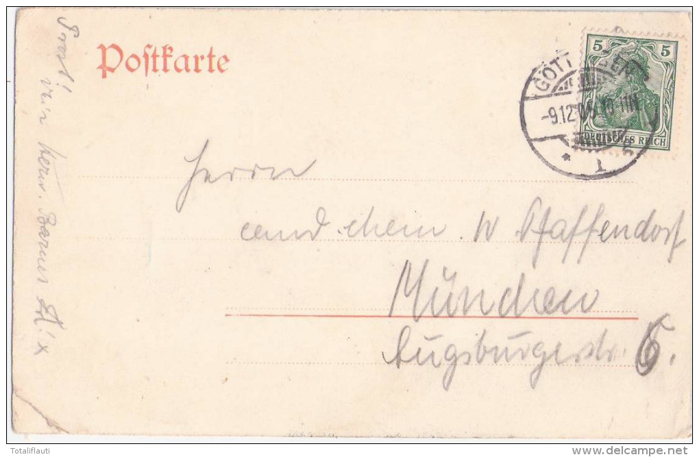 GÖTTINGEN Alemania Seis Panier Vereinshaus Ehre Freiheit Vaterland 9.12.1905 Studentika Studentica - Goettingen
