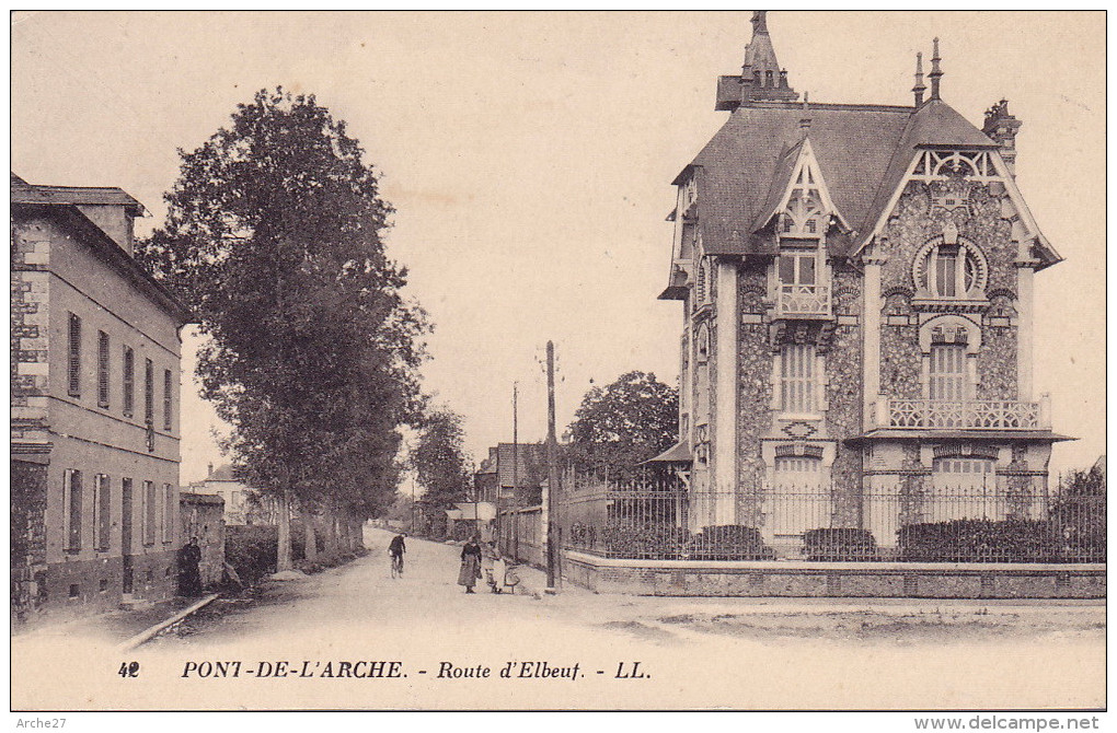 CPA - 27 - PONT De L'ARCHE - Route D'elbeuf - 42 - Pont-de-l'Arche