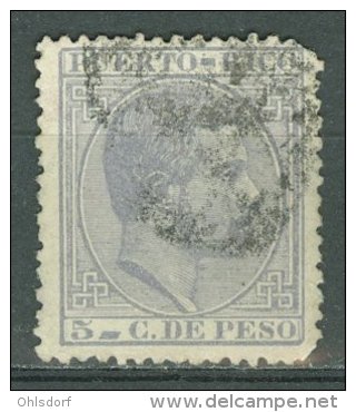 PUERTO RICO 1882-84: Edifil / YT 65, O - FREE SHIPPING ABOVE 10 EURO - Puerto Rico