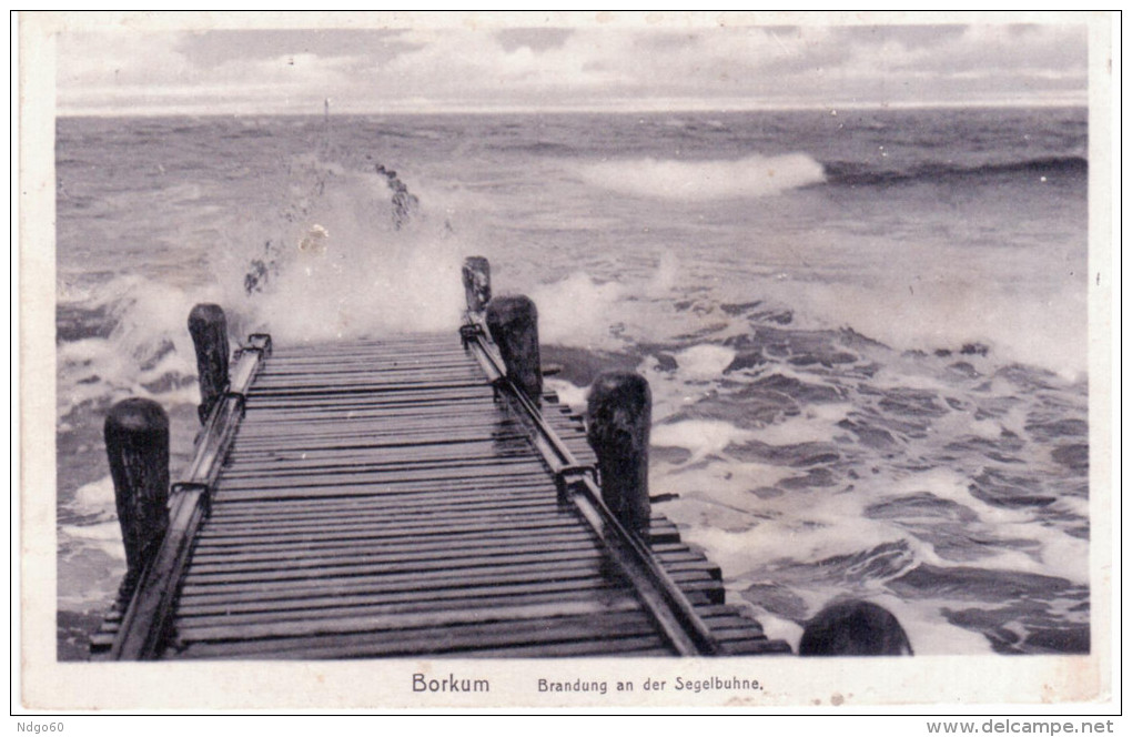 Borkum - Brandung An Der Segelbuhne - Borkum