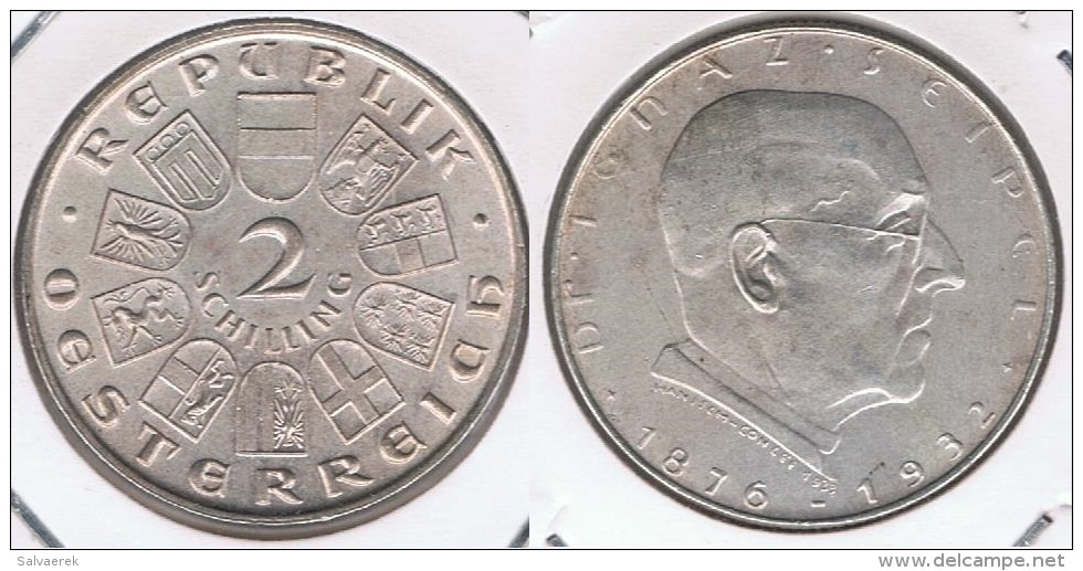 AUSTRIA 2 SCHILLING 1932 PLATA SILVER Y - Austria