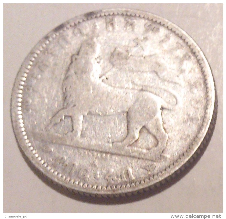 Ethiopia 1/4 Birr 1895 - Etiopia