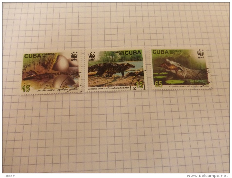 Protection De La Nature, Crocodile Cubain - 2003 - Cuba - Used Stamps