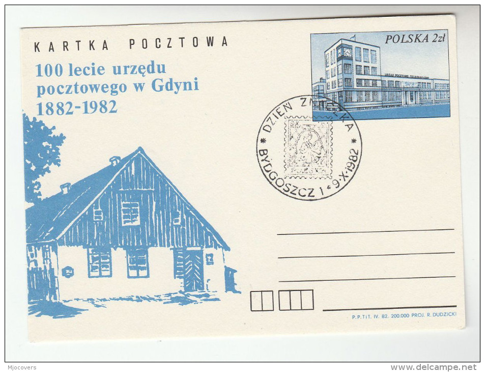 1982 POLAND Special POSTAL STATIONERY CARD Illus CENTENARY Of  GDYNIA POST OFFICE  Cover Stamps - Interi Postali