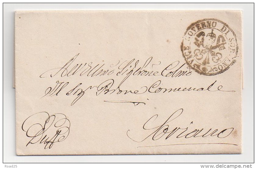 Préphilatélie - Lettre De Soriano 1869 - 1. ...-1850 Prephilately