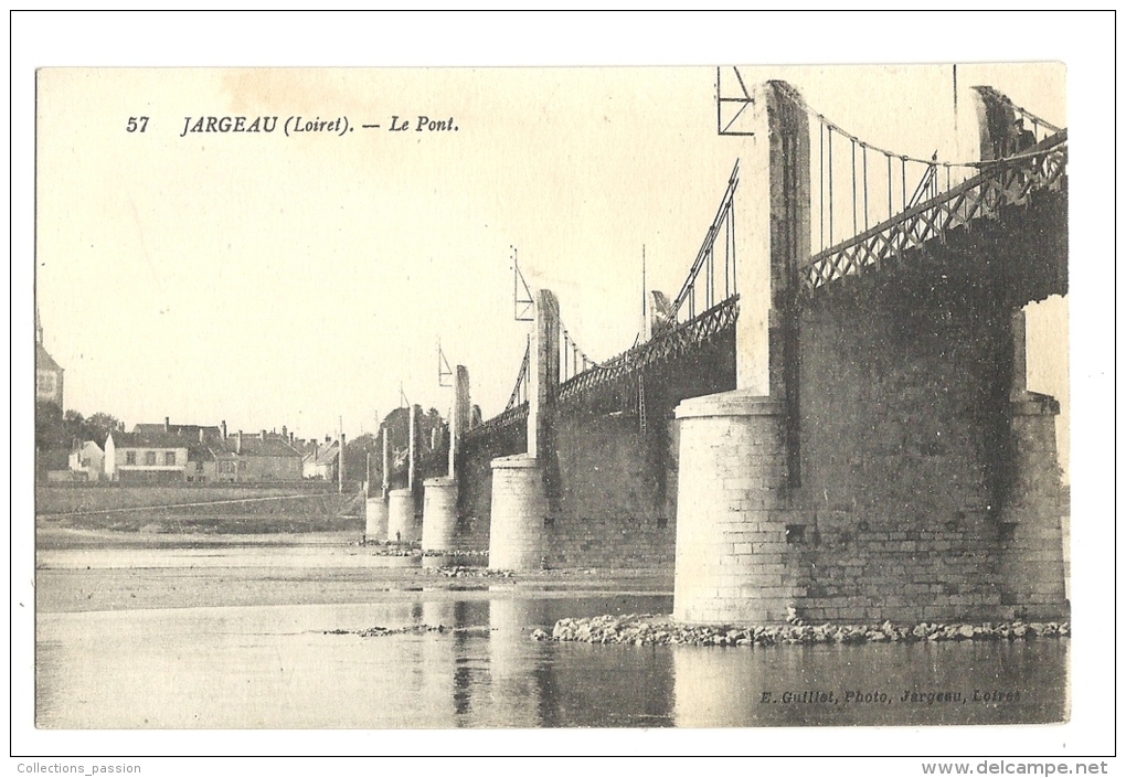 Cp, 45, Jargeau, Le Pont - Jargeau